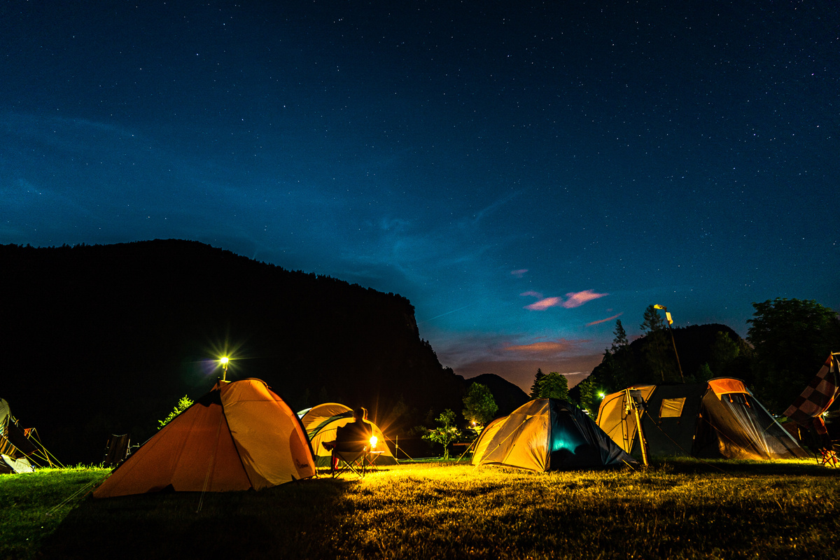 Camping in the Outdoors