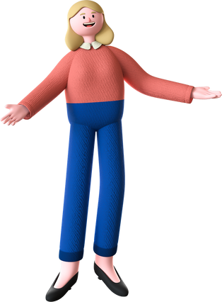 Simple Friend 3D Female Teacher Without Object 01