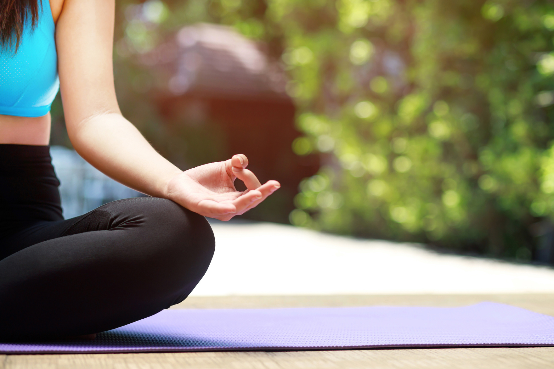 Woman Practicing Yoga       